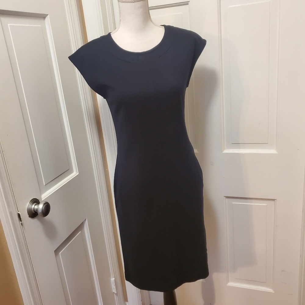 Marimekko Black Ponte-Knit Fitted Dress Size XS, Classic, Business